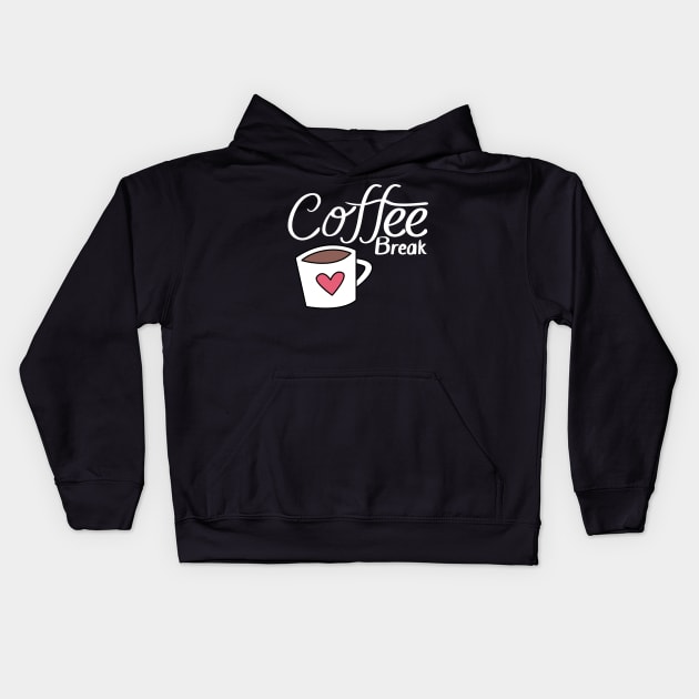 Coffee Break 36 Kids Hoodie by TheSeason